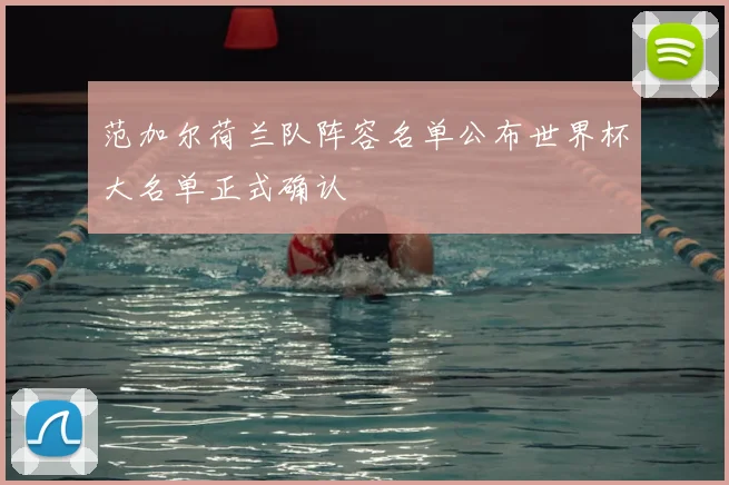 范加尔荷兰队阵容名单公布世界杯大名单正式确认